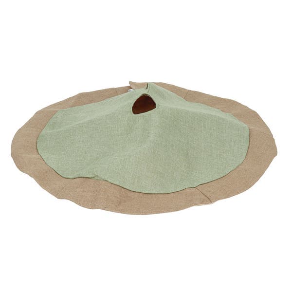 Saia Árvore de Natal Tecido Verde Cromus 100cm