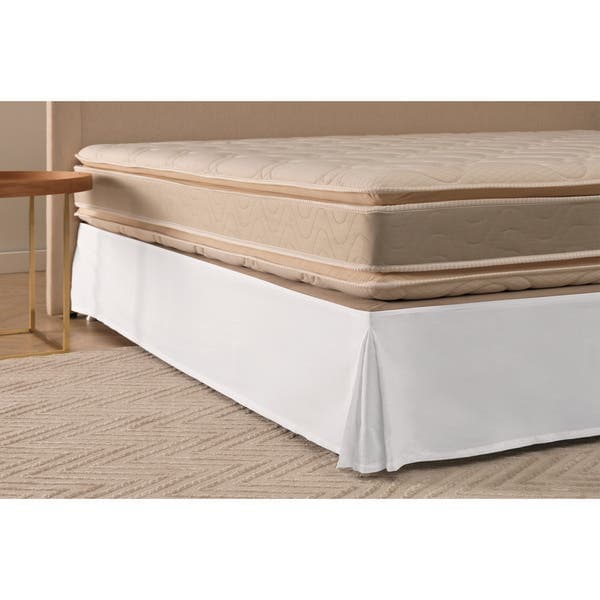 Saia de Cama Solteiro Mila 180 Fios Algodão Branco Karsten