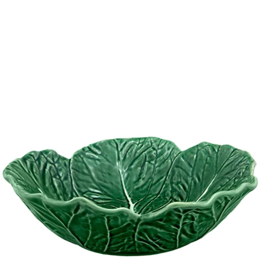Saladeira de Cerâmica Bordallo Pinheiro Couve 29x8cm