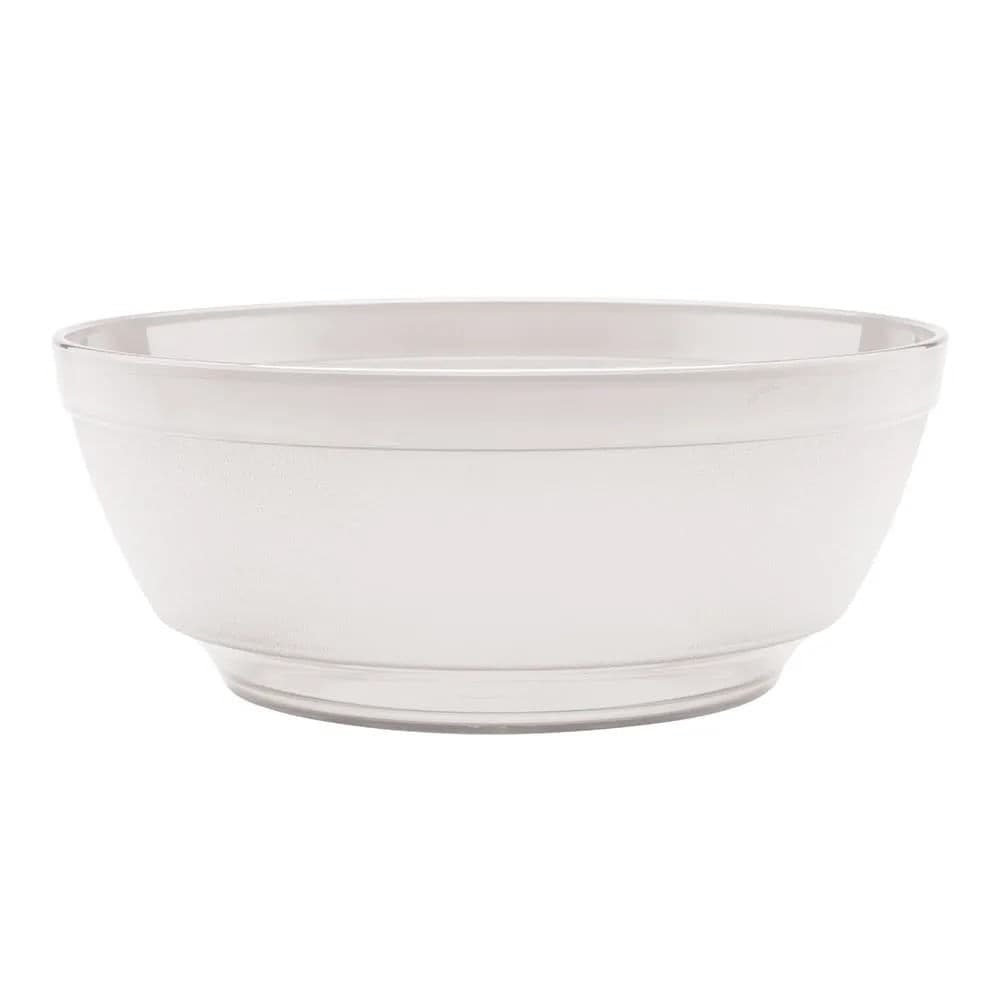 Saladeira de Plástico Luna Cristal 25cm Natural - Ou