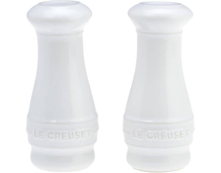 Saleiro e Pimenteiro de Cerâmica Le Creuset Branco