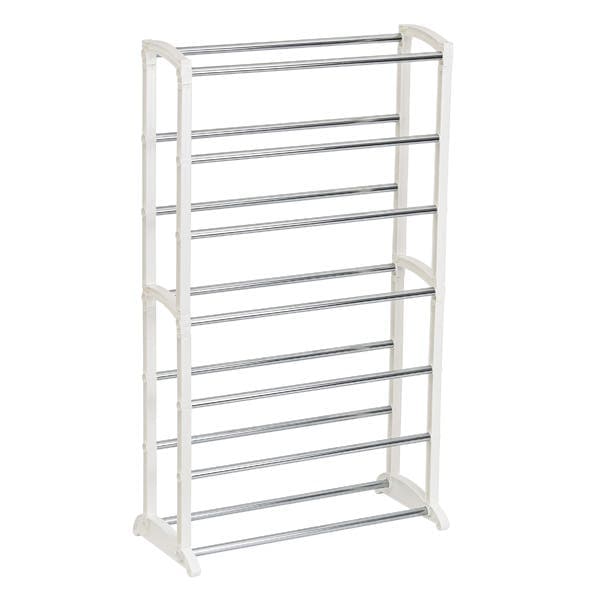 Sapateira 21 Pares Metal Prata 95x55,5x25,5cm Arthi