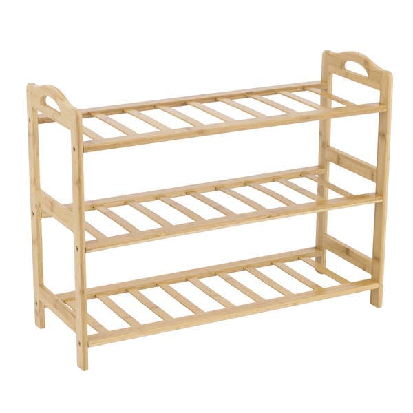 Sapateira Bambu 3 Níveis Stilo 6 Pares 67x24,5x51cm Mek