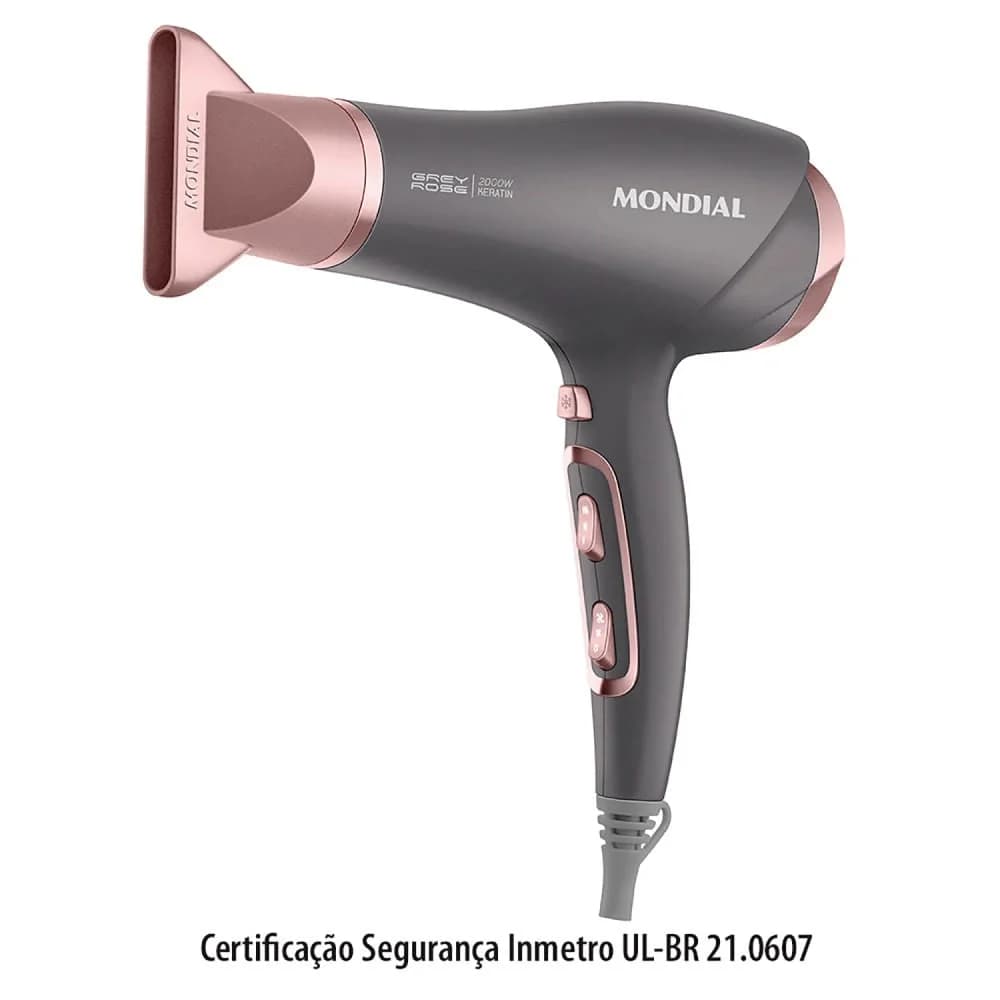 Secador Grafine Rose - Mondial Eletro — Secador Grafine Rose - Mondial Eletro · Ref. 28537
