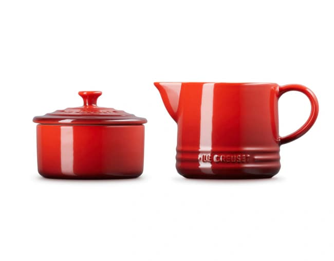 Set Cream & Sugar Le Creuset — Vermelho
