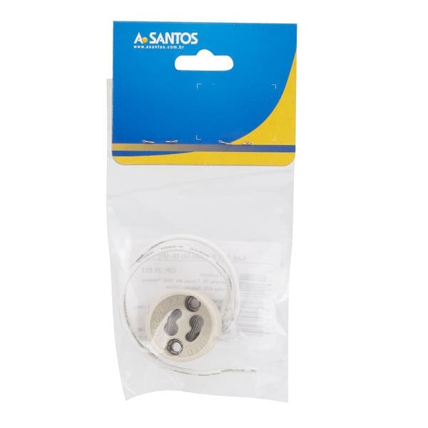Soquete para Lâmpada GZ10/GU10 Branco A.Santos