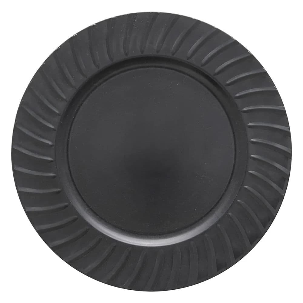 Sousplat Dorico 33cm Carvão - Copa&cia