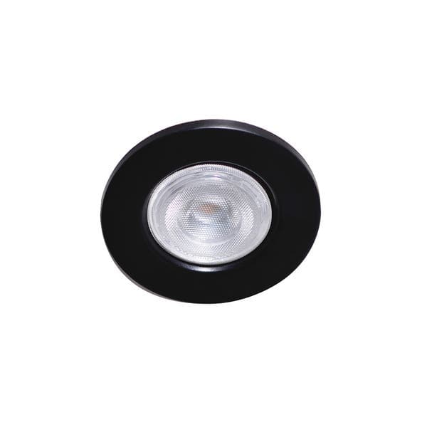 Spot de Embutir 1 Lâmpada Preto 5002 Attena