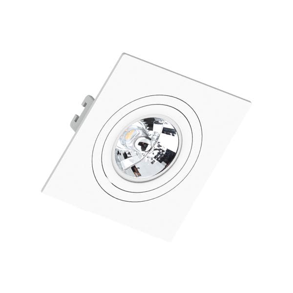Spot de Embutir Quadrado AR70 Branco Save Energy