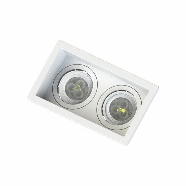 Spot de Embutir Recuado Branco Mini Dicroica Save Energy