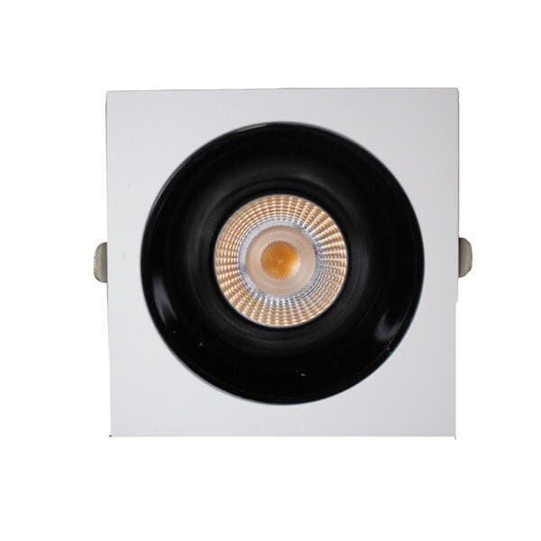 Spot Embutir Led Quadrado 7W Luz Neutra Gaya Mira Branco