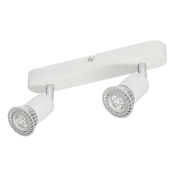 Spot Sobrepor Retangular 2 Lâmpadas Inspire Basic Branco
