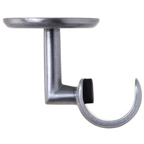Suporte de Teto Simples Aço Escovado 28mm