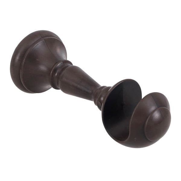 Suporte de Varão de Cortina Alongado 28mm Plástico Imbuia Belchior