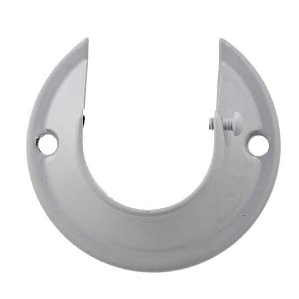 Suporte de Varão de Cortina Lateral 28mm Metal Zamac Branco Couselo