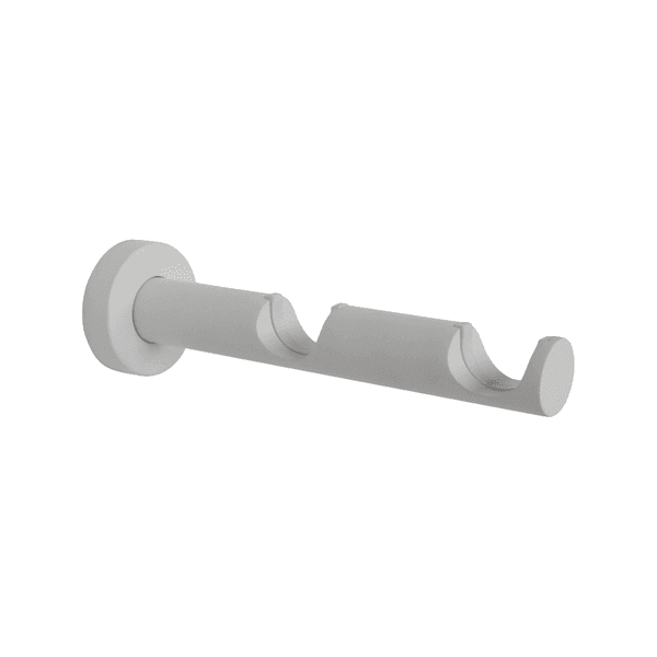Suporte Organic 28mm em Alumínio Branco Fosco Duplo 19cm Inspire