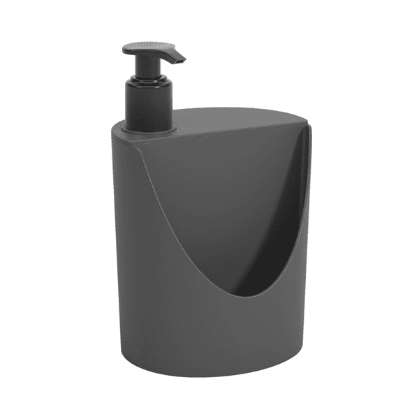 Suporte para Detergente e Esponja Chumbo Plástico 600ml Basic Coza