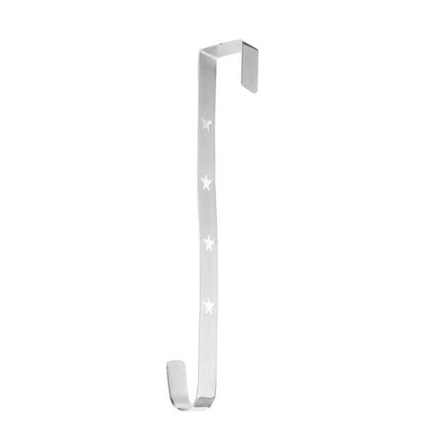 Suporte para Guirlanda Natalina Prata Metal 30x2x10cm