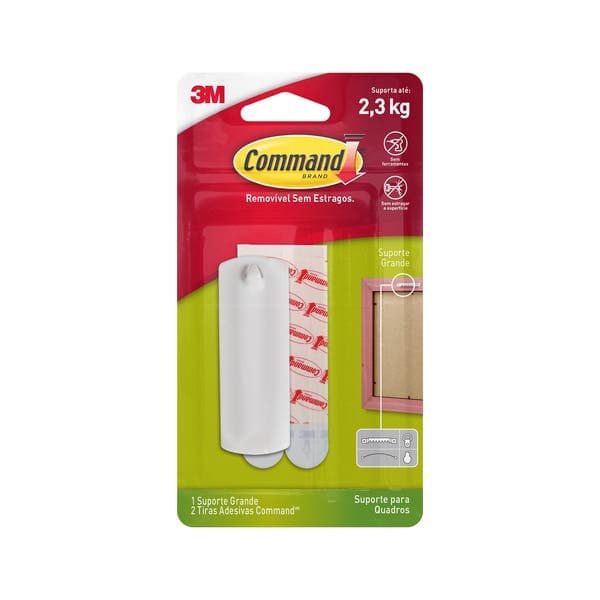 Suporte para Quadros Grande 2,3 kg Branco Command 3M 1 unidade