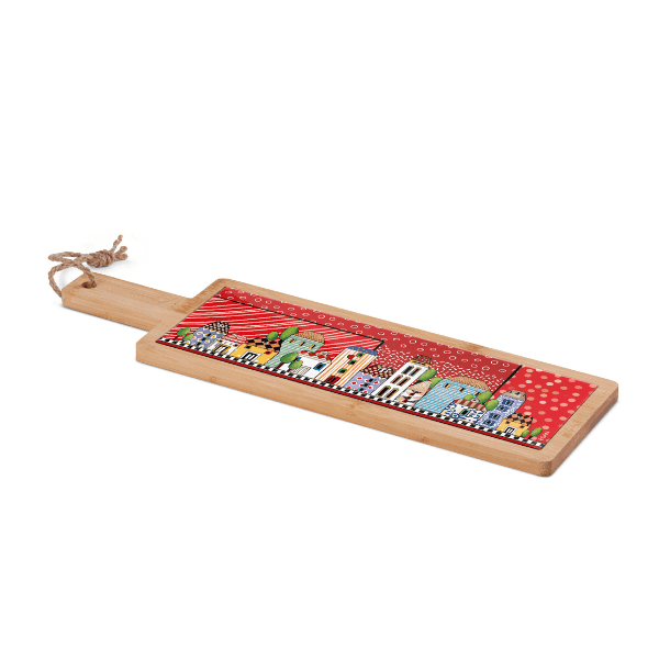 Tábua para Aperitivo Paese Mio Egan Italy 42 x 13 cm
