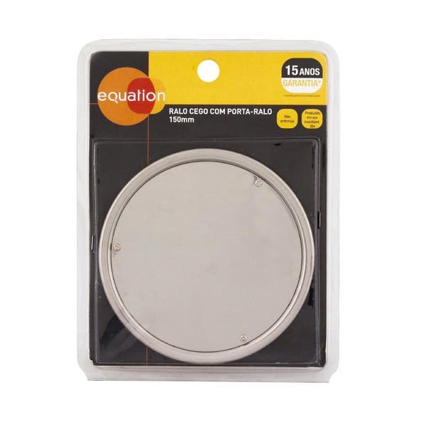 Tampa Cega Redonda Grande com Caixilho Inox 304 Cromada Equation