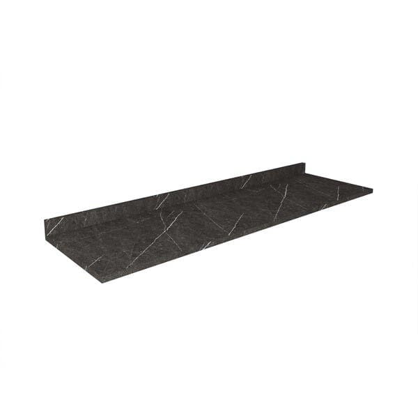 Tampo de Madeira MDP Preto e Branco 180x54cm Requinte Caemmun