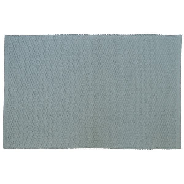 Tapete Algodão Retangular 0,5x0,8m Inspire Liso Sachal Azul
