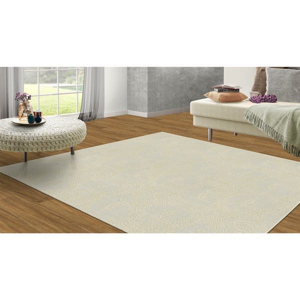 Tapete Cotton Floral Origem Marfim 2,50x2,00m Inspire