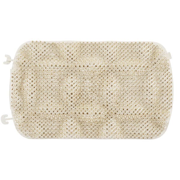 Tapete de Box Antiderrapante Felpudo Plástico Bege 34x57cm Astra