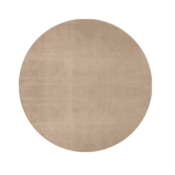 Tapete Redondo 160x160cm Edantex Bege Escuro