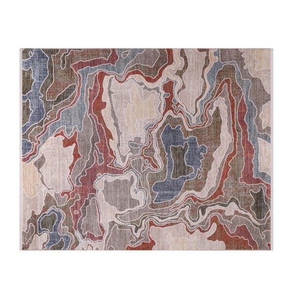 Tapete Retangular 1,4x2m Edantex Coliseo Multicolorido
