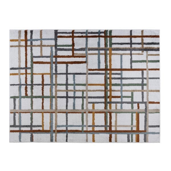 Tapete Retangular Linhas 200x250cm Gelo
