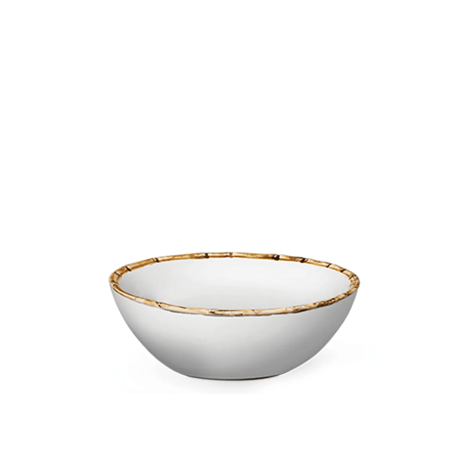 Tigela Média Bambu Scalla Cerâmica Branco 8 x 22cm