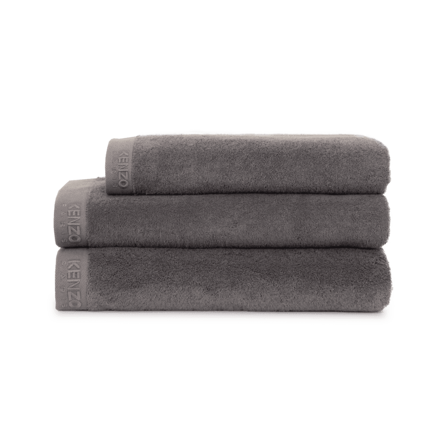 Toalha de Banho Grande Iconic 92 x 150cm Cinza Kenzo Home