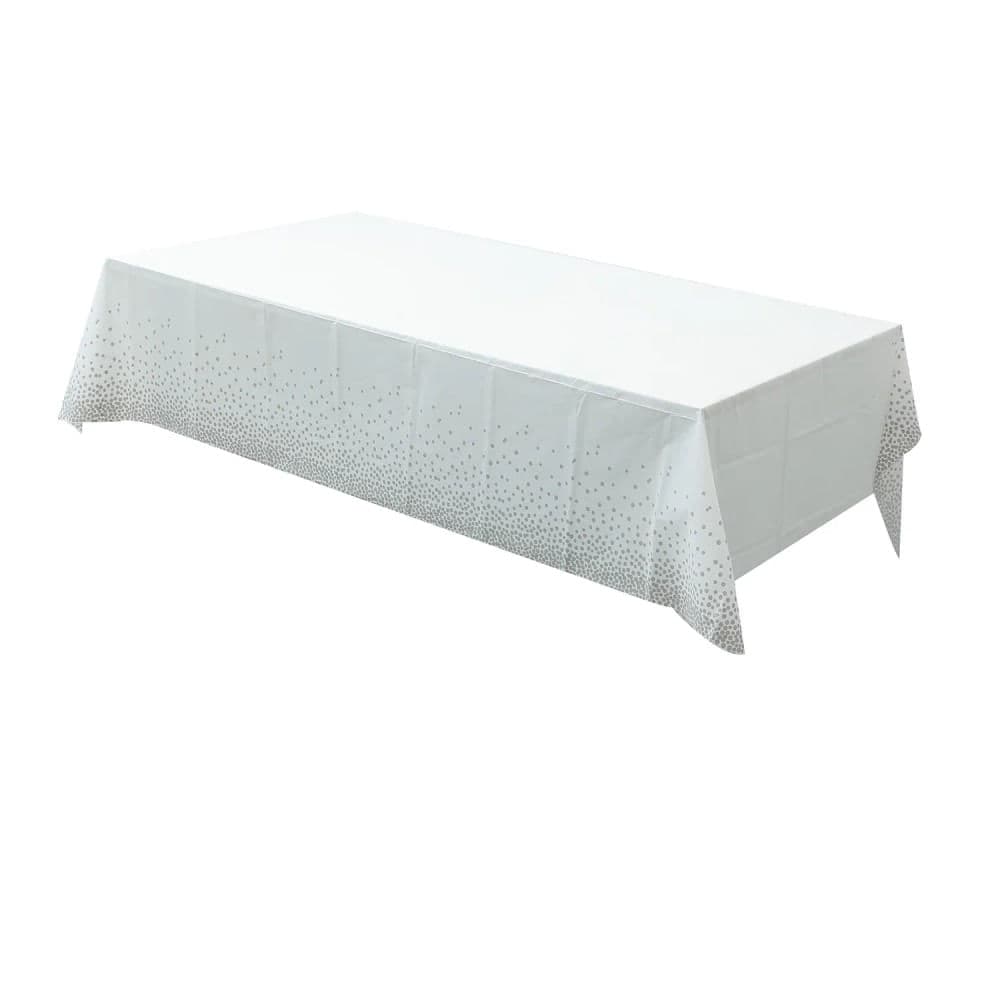 Toalha de Mesa Confetes Rose Gold 1,37x2,74m - Silver Plastic