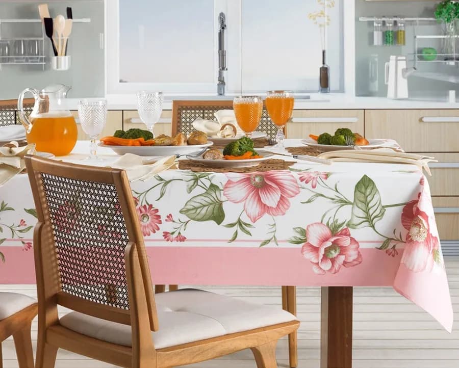 Toalha de Mesa Karsten Sempre Limpa Adália - Retangular - 1.60 x 2.20m