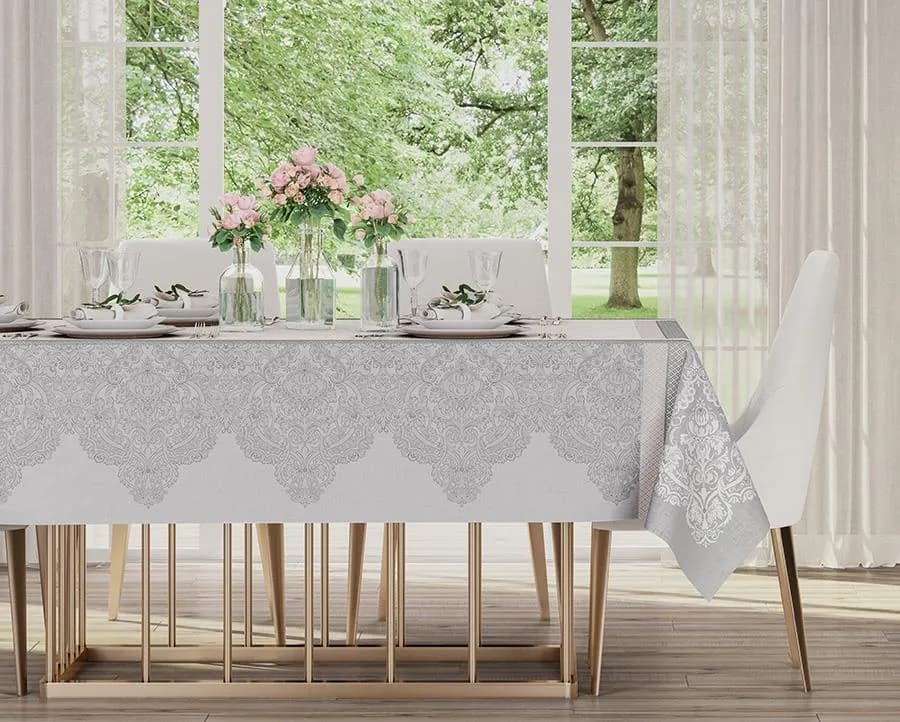 Toalha de Mesa Karsten Sempre Limpa Cecile - Retangular - 1.60 x 2.20m
