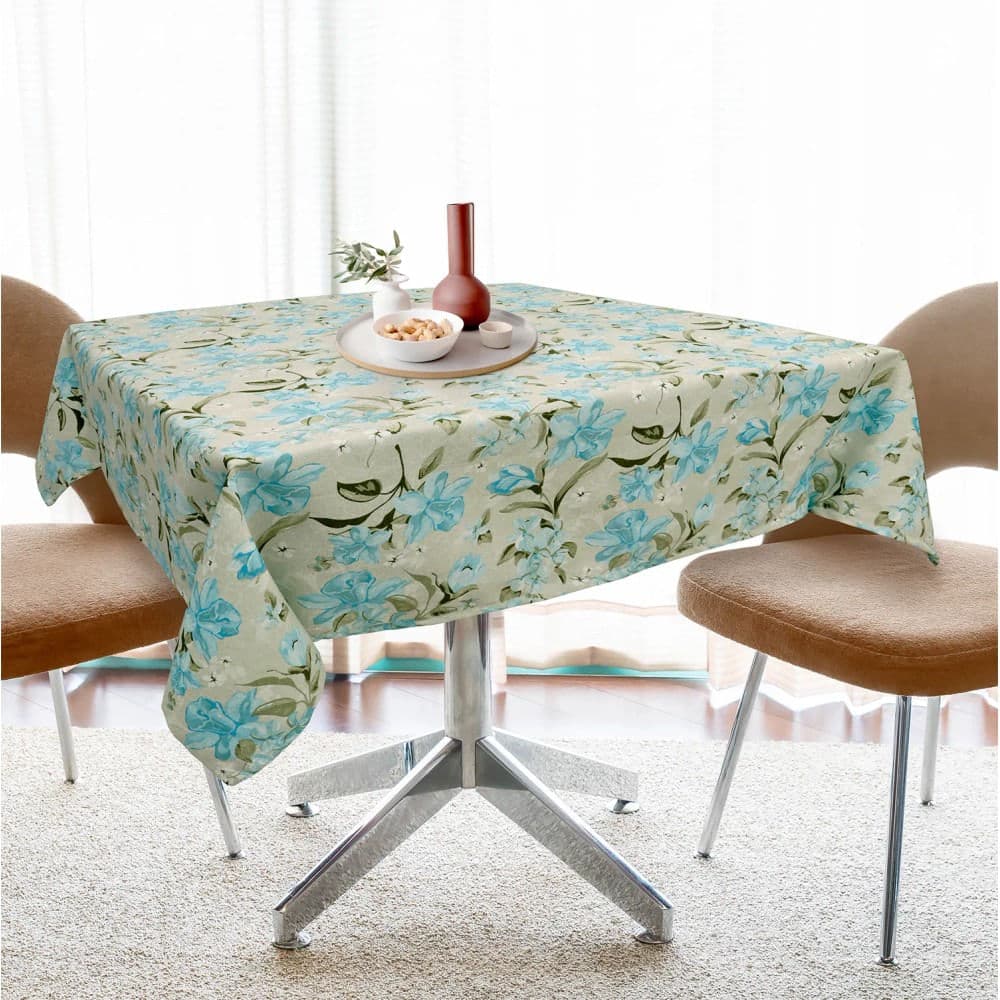 Toalha de Mesa Laguna 1,35x2,50m Florença Turquesa - Branyl