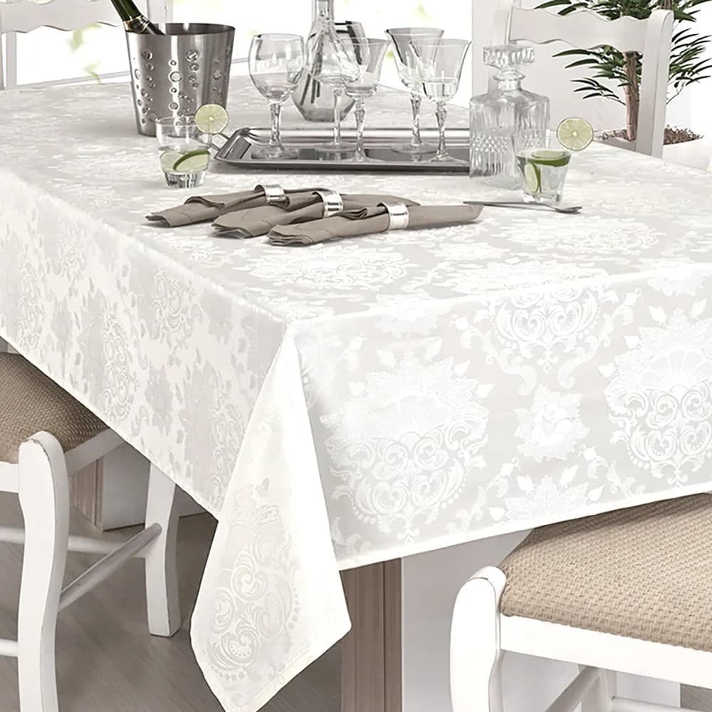 Toalha de Mesa Quadrada 1,40x1,40m Branca Il Calem - Branyl