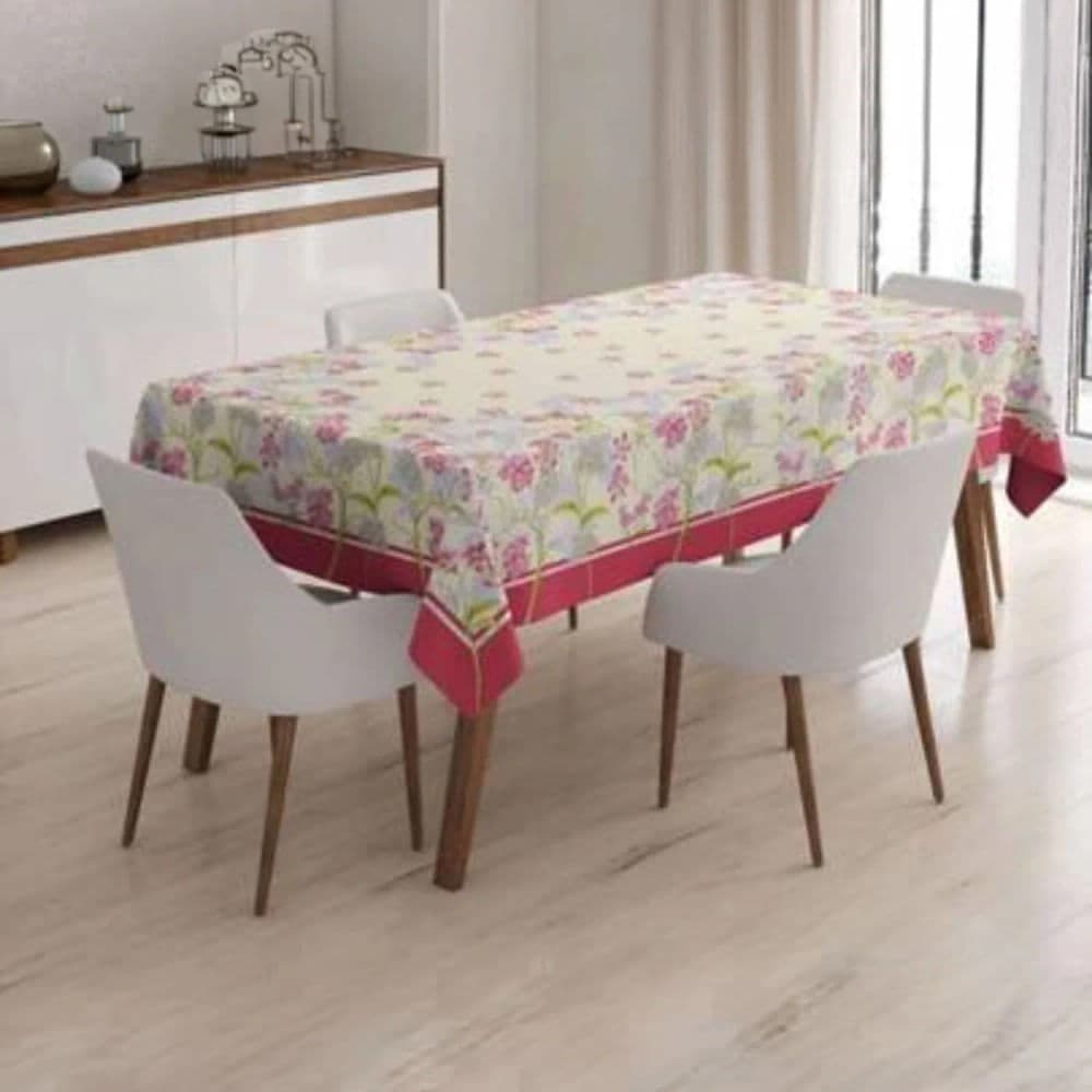 Toalha de Mesa Quadrada 1,4x1,4m Rústica Floral - Bat