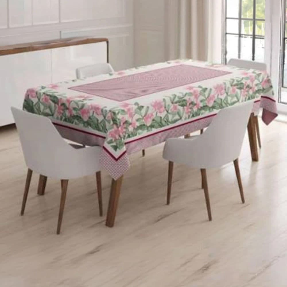Toalha de Mesa Quadrada 1,4x1,4m Rústica Tulipa - Bat