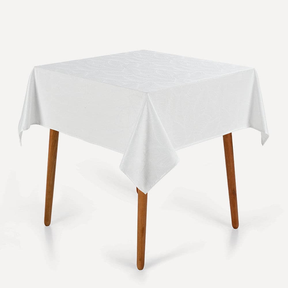 Toalha de Mesa Quadrada 4 Lugares Tilia Branco