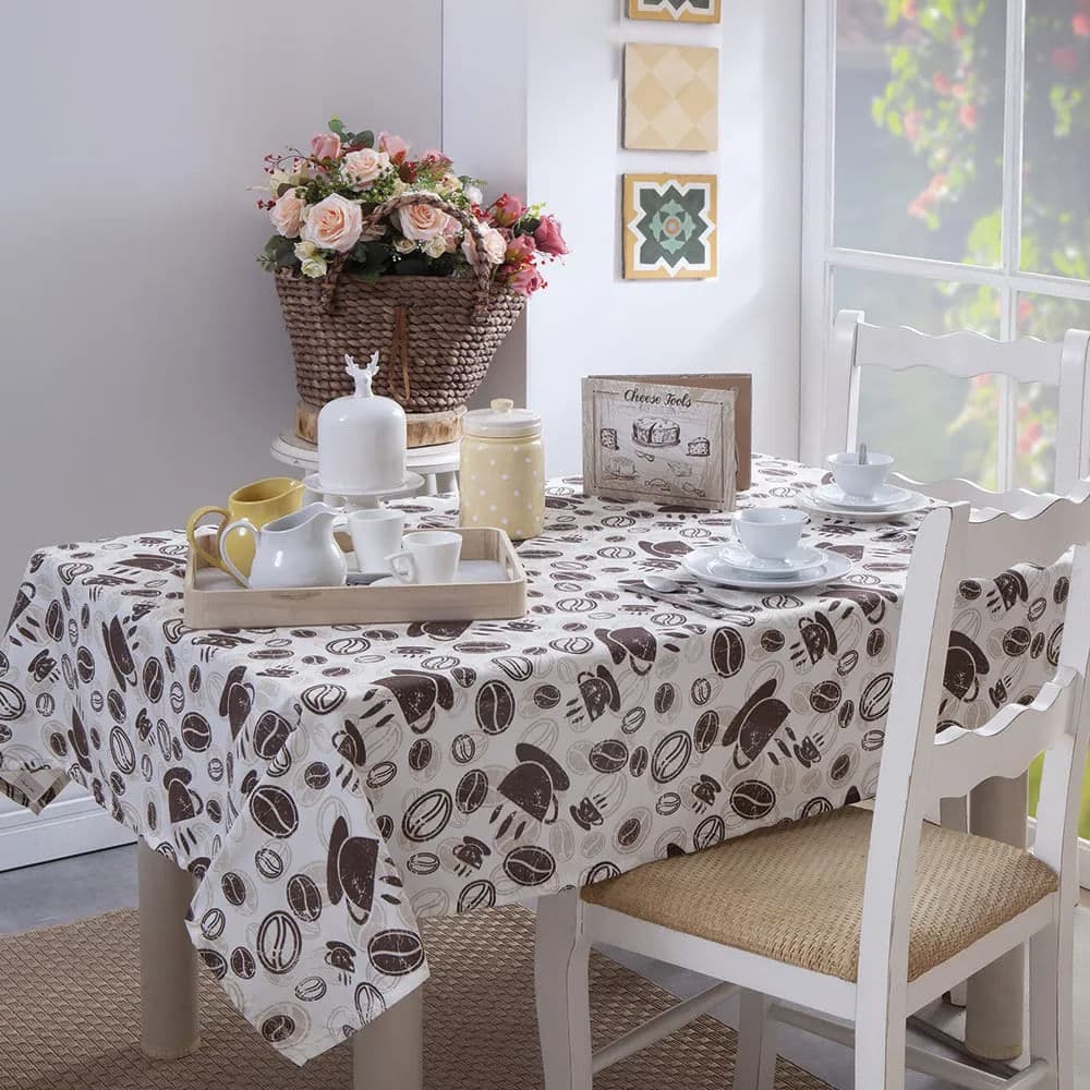 Toalha de Mesa Retangular 1,60x2,70m Kitchen Café - Branyl