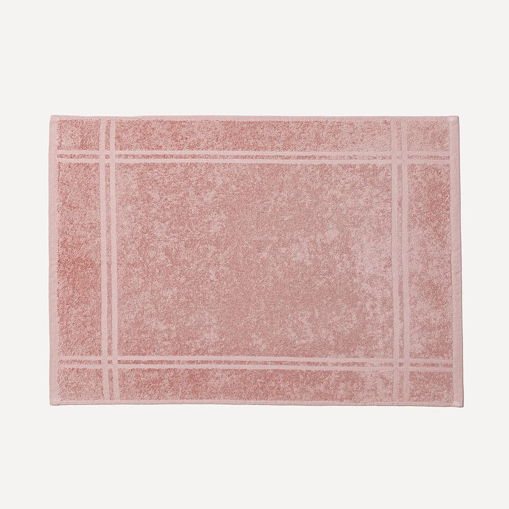 Toalha de Piso 100% Algodão Metrópole Rosa Vintage
