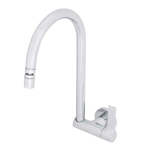 Torneira de Parede para Cozinha com Bica Alta Cromada Lix Celite