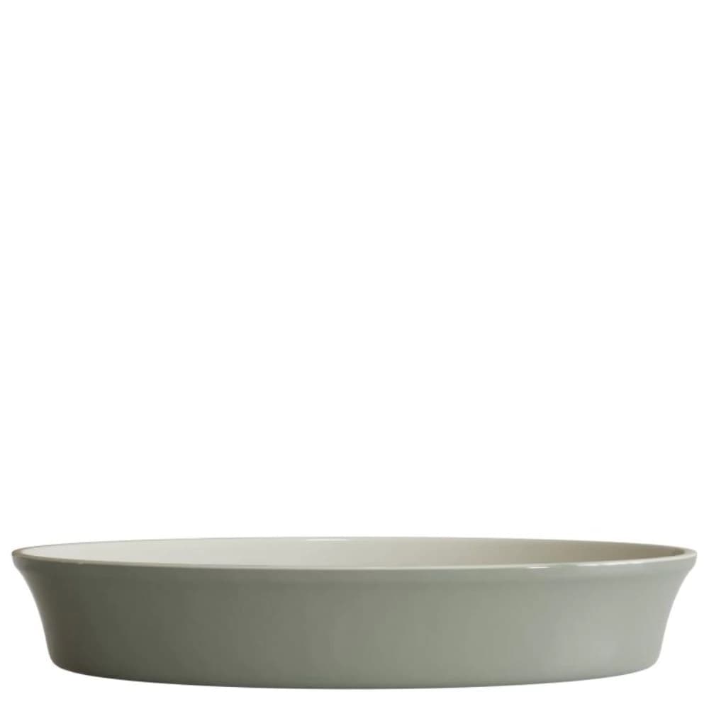 Travessa de Cerâmica Oval Jomafe Verde Oliva 36x24cm