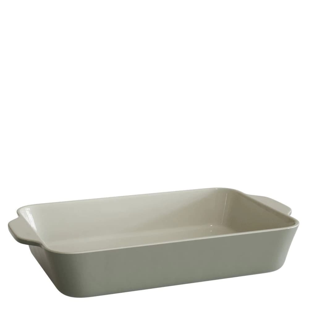 Travessa de Cerâmica Retangular Jomafe Verde Oliva 25x18cm