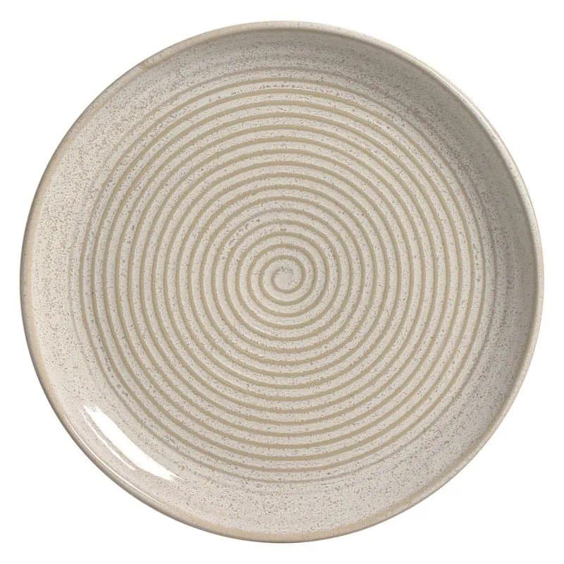Travessa Redonda Média Orgânico Stoneware Porto Brasil Latte