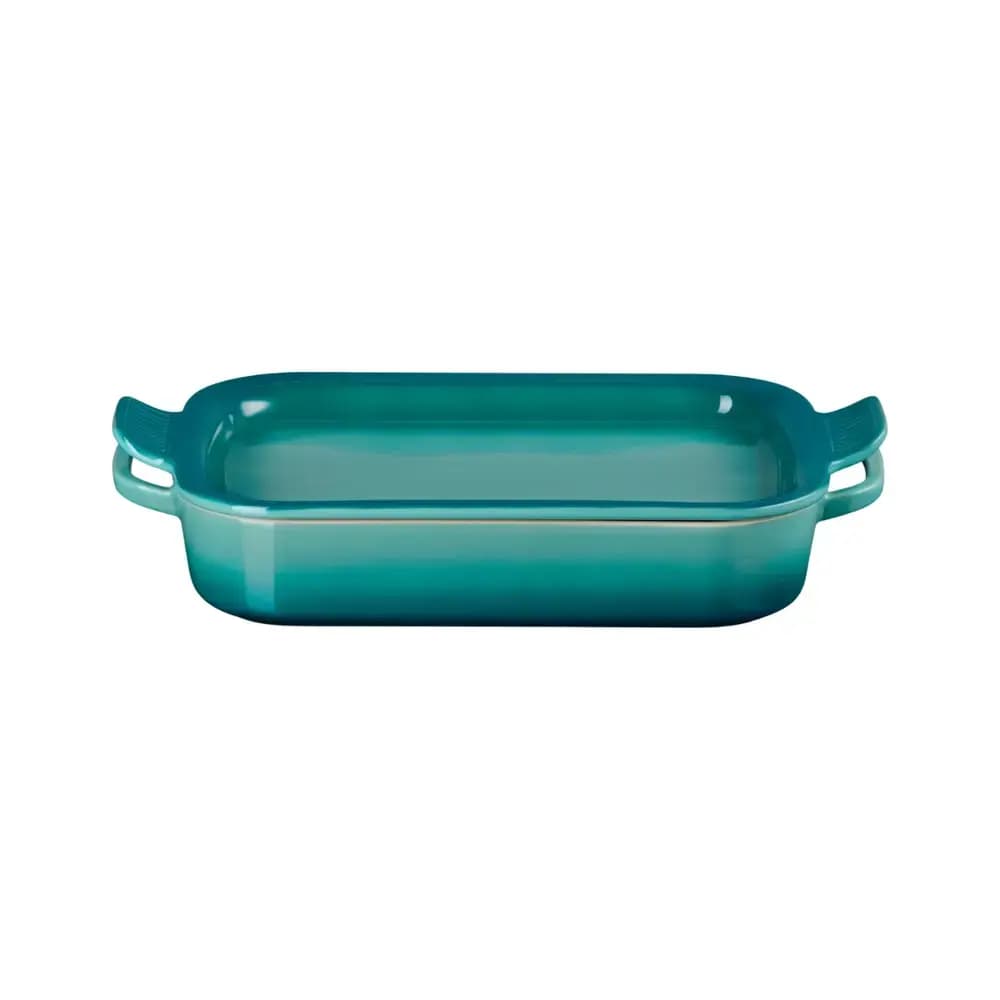 Travessa Retangular Heritage com Tampa 31 cm Le Creuset — Bleu Riviera