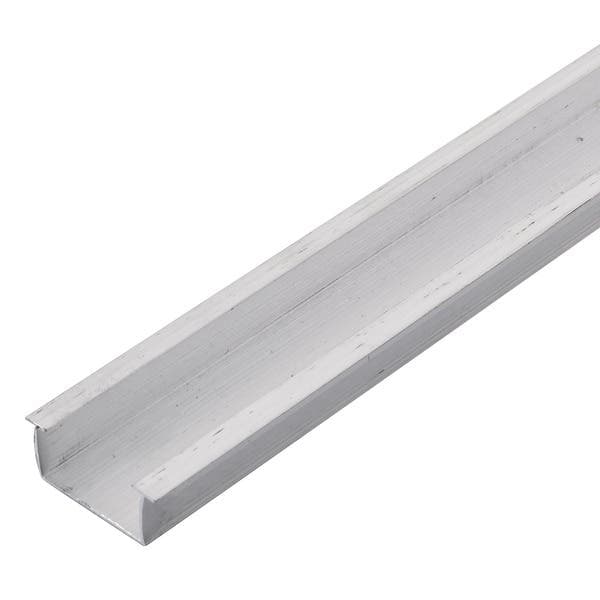 Trilho Comum de Cortina Duplo Paralelo 3metros Alumínio Prata Decal